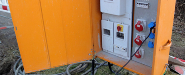 Baustrom bei Elektrotechnik Härning in Weiherhammer